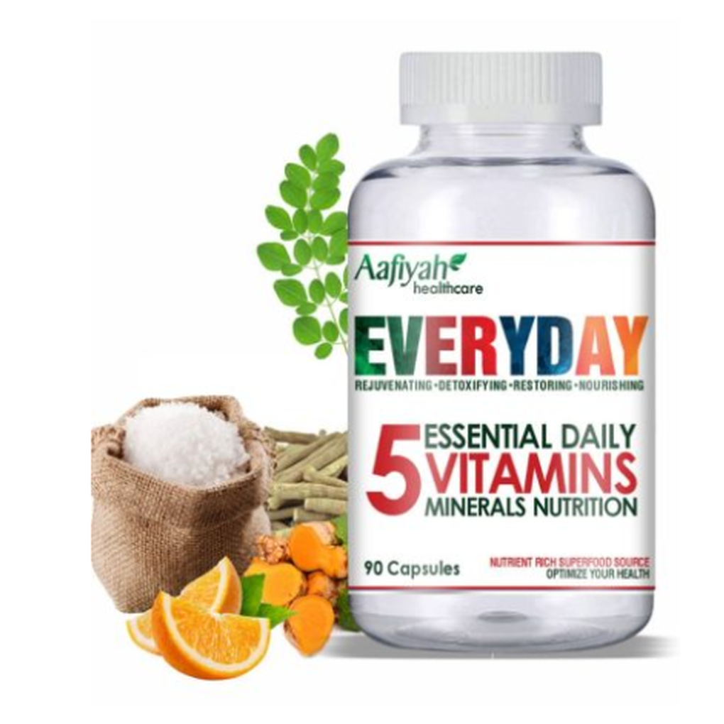 Everyday – 5 Essential Daily Vitamins & Minerals Nutrition (90 Capsules)